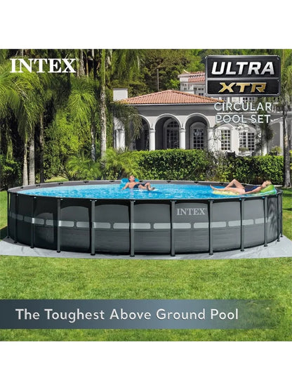 Intex Ultra Frame 26' x 52" Round Above-Ground Outdoor Swimming Pool Set