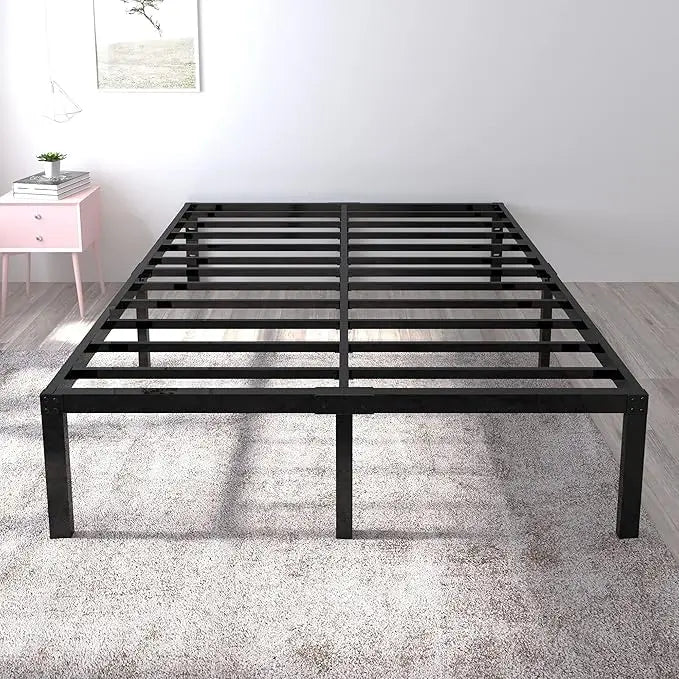 18-Inch Heavy-Duty Metal Platform Bed Frame – Built for Durability and Style