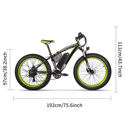 1000W Fat Tire Electric Mountain Bike – Powerful, Versatile &amp; Adventure-Ready