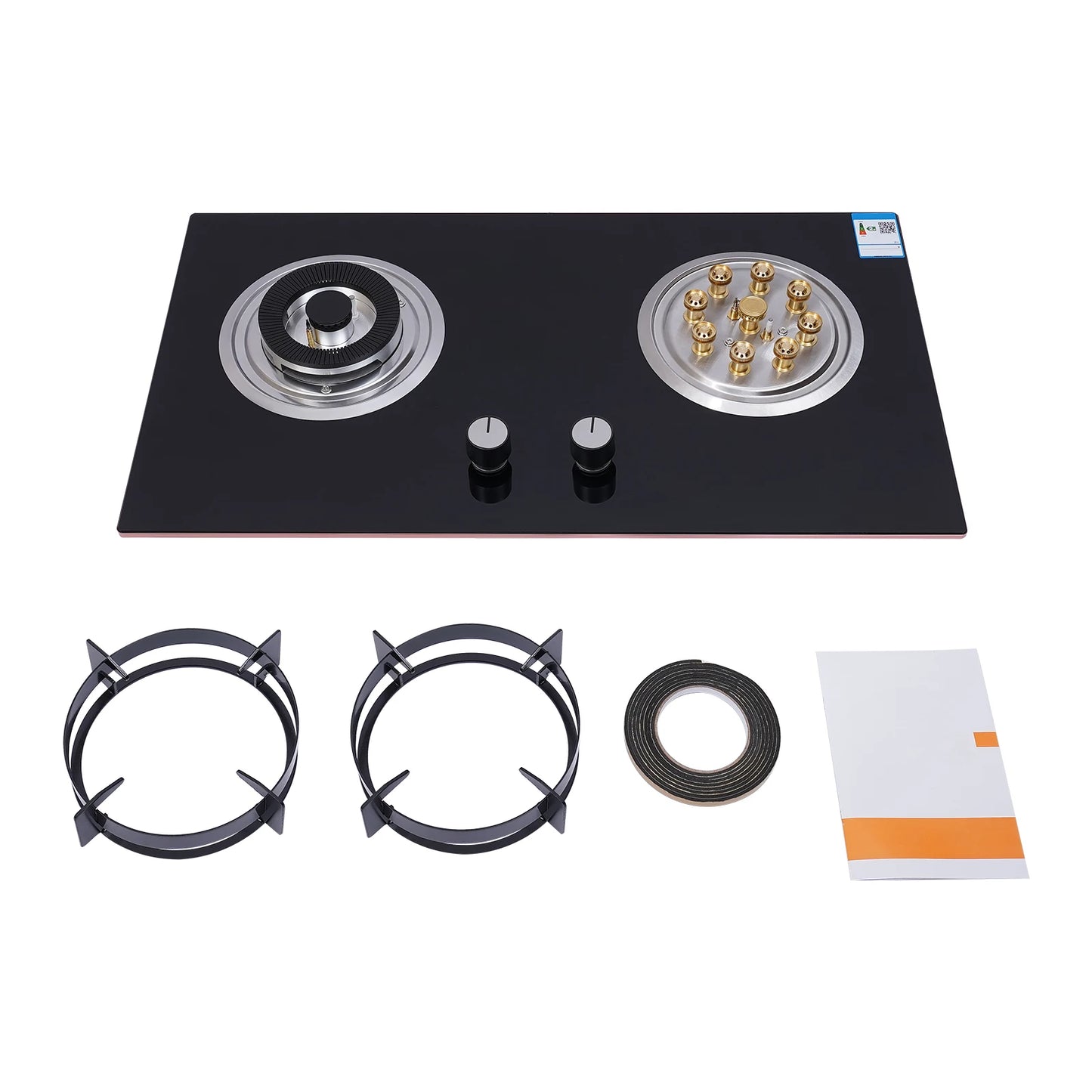 Dual Burner Gas Stove – High Efficiency, Safe Flameout Protection & Versatile Cooking