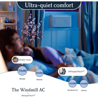 Windmill 8000 BTU Ultra-Quiet Smart Window Air Conditioner