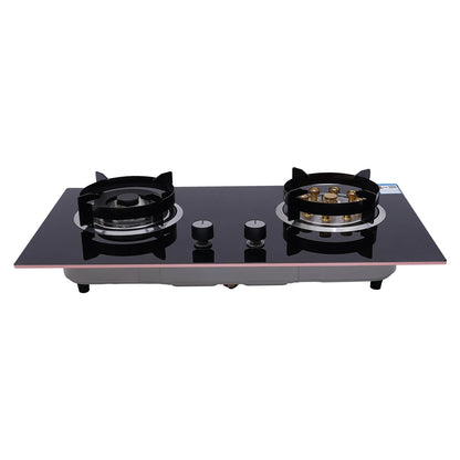 Dual Burner Gas Stove – High Efficiency, Safe Flameout Protection & Versatile Cooking