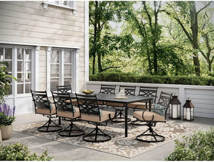 Montclair 9-Piece Outdoor Dining Set – Elegant & Comfortable Outdoor Dining