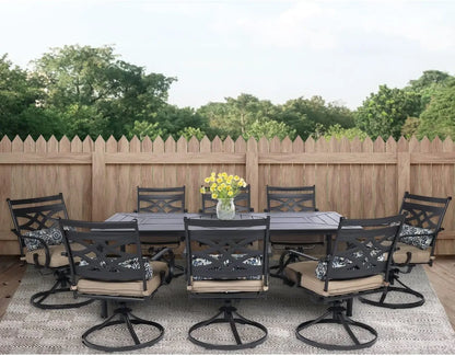 Montclair 9-Piece Outdoor Dining Set – Elegant & Comfortable Outdoor Dining