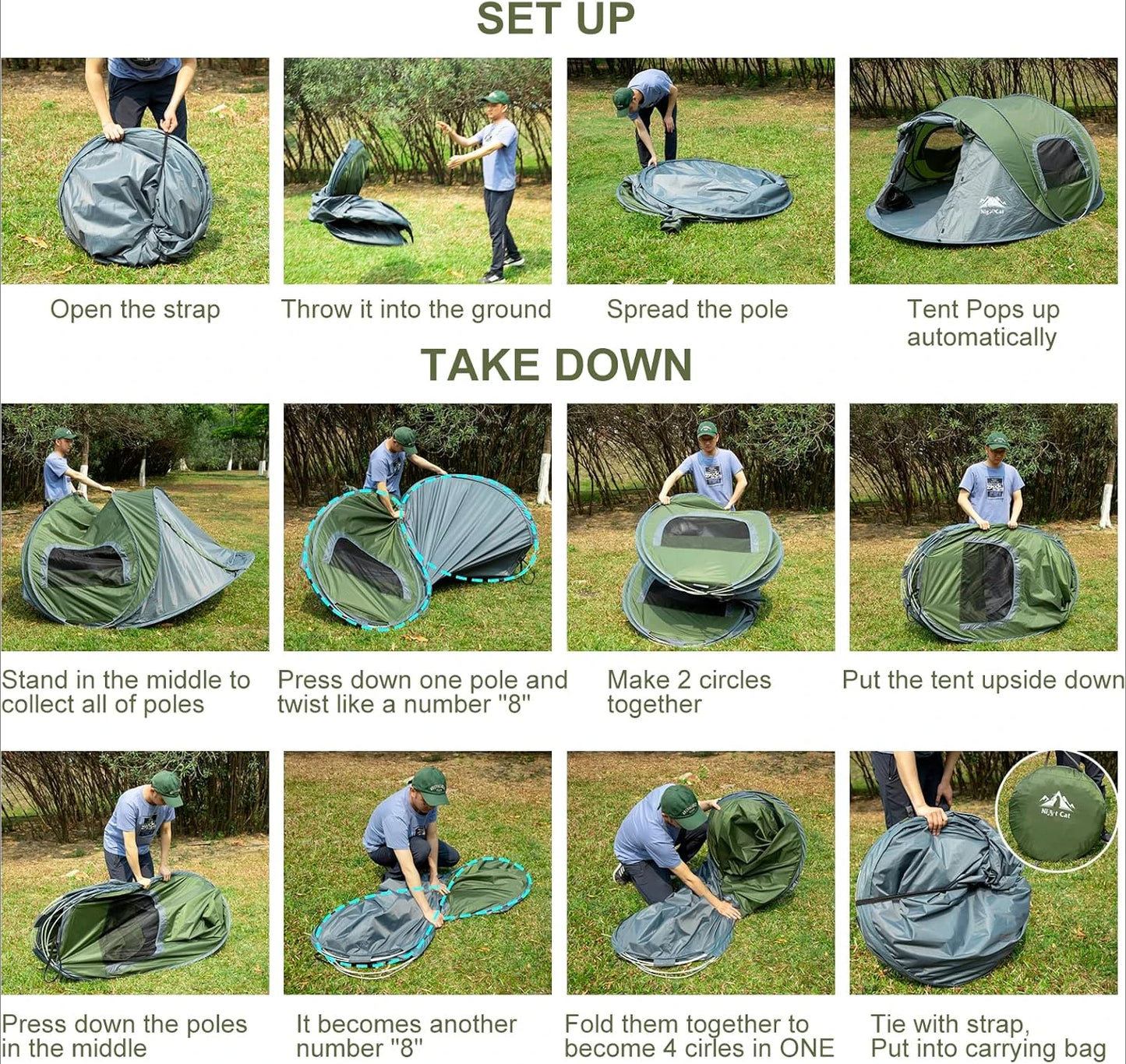 Pop-Up Camping Tent – Waterproof & Easy Setup for Two People