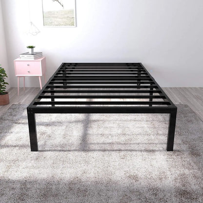 18-Inch Heavy-Duty Metal Platform Bed Frame – Built for Durability and Style